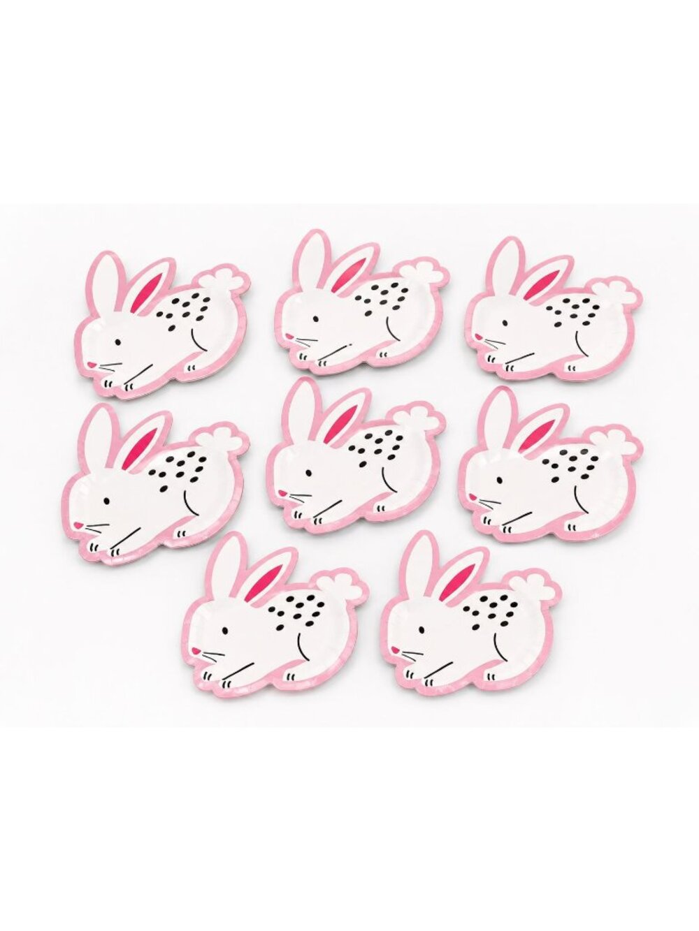 Lot of 7 Bunny Shaped Paper Plates 8 Ct Each Party 56 Plates